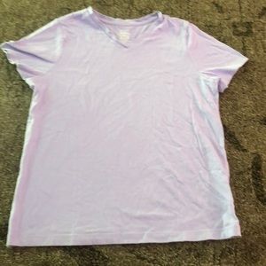 Purple short sleeved tee